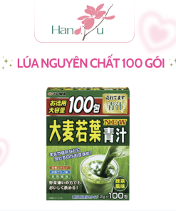 BỘT MẦM LÚA NON HỮU CƠ NGUYÊN CHẤT YUWA NHẬT BẢN, GIÚP THANH LỌC CƠ THỂ, THẢI ĐỘC, CHỐNG LÃO HÓA 100 GÓI