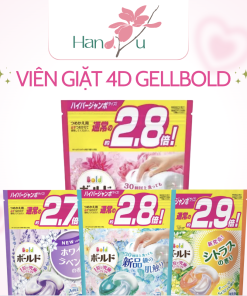 Viên giặt xả BOLD Gel Ball 3D Premium Clean túi jumbo