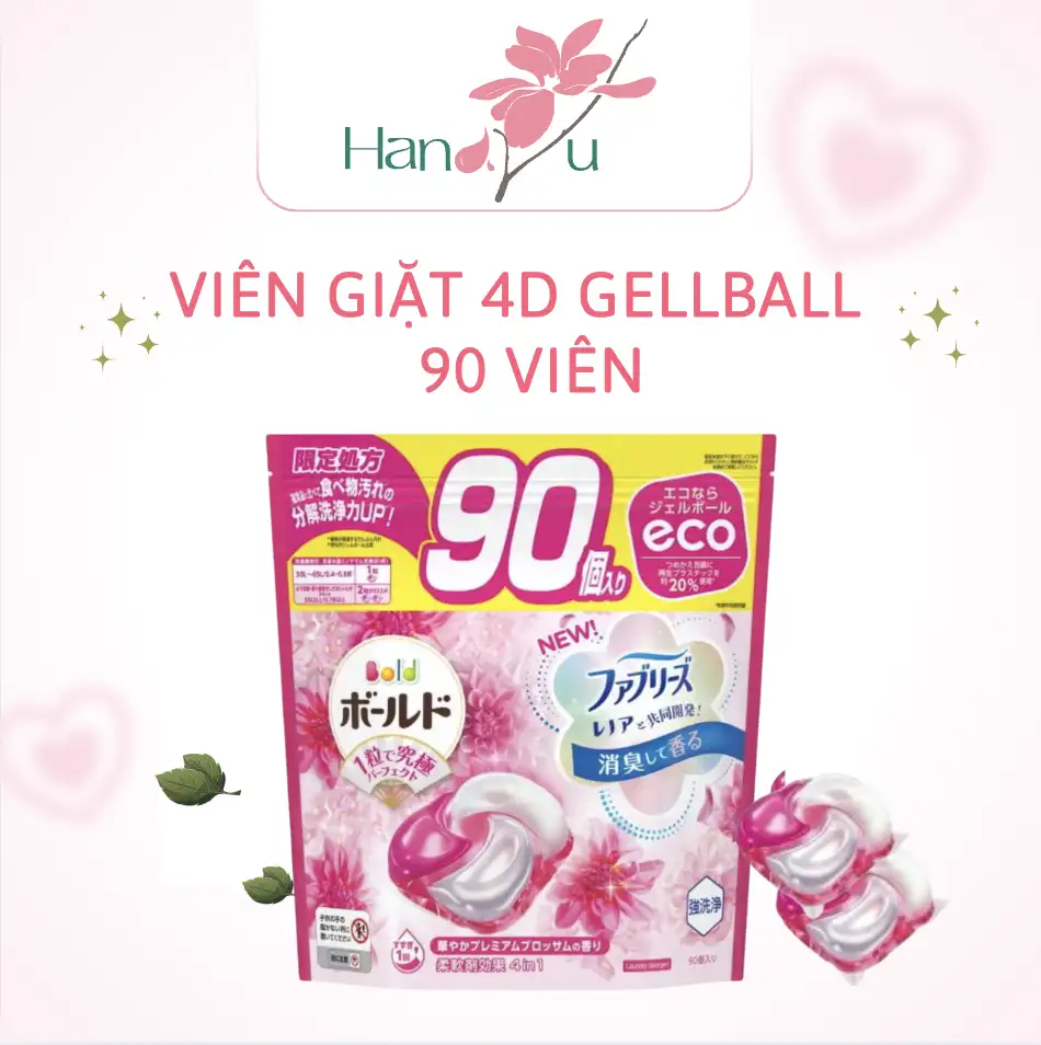 Viên giặt 4D Gellball 90 viên