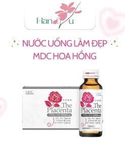 Nước uống nhau thai tươi The Placenta MDC sáng bóng da, ngăn ngừa nám tàn nhang (1 hộp 10 chai)