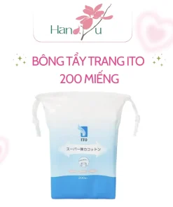 Bông tẩy trang tự nhiên ITO Nhật Bản 200 Miếng | Dùng thay khăn mặt, khăn đa năng - Lotion Mask